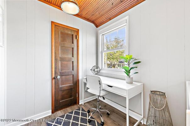Home Office, Interior, Wooden Ceilings, Wood Texture Flooring