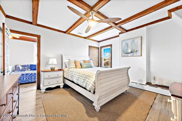 Bedroom, Interior, Wooden Beams, Wood Texture Flooring