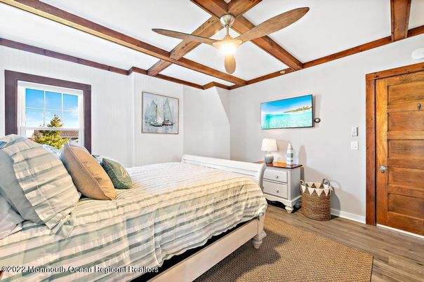 Bedroom, Interior, Wooden Beams, Wood Texture Flooring