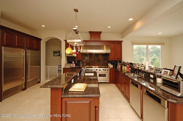 Interior, Kitchen, Pendant Lights, Recessed Lighting, Stainless Steel Appliances