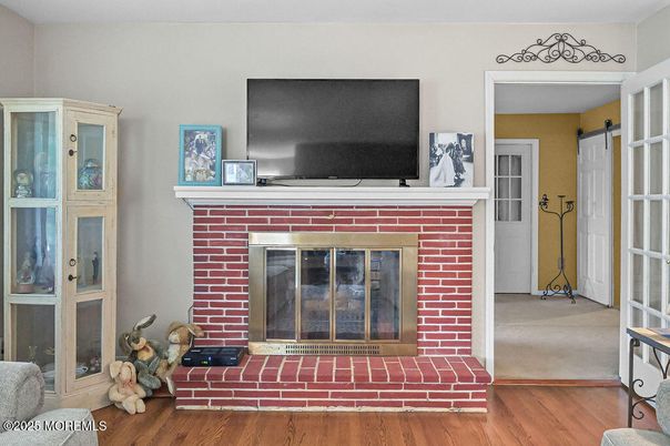 Fireplace, Interior, Wood Texture Flooring