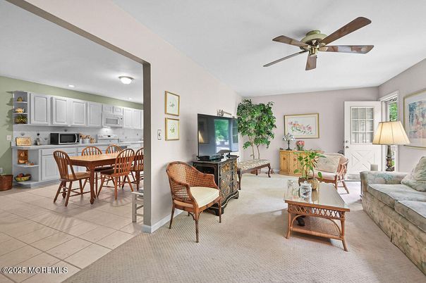 Dining room, Interior, Kitchen, Living room, Recessed Lighting