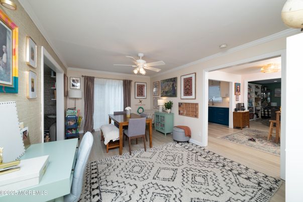 Dining room, Interior, Wood Texture Flooring