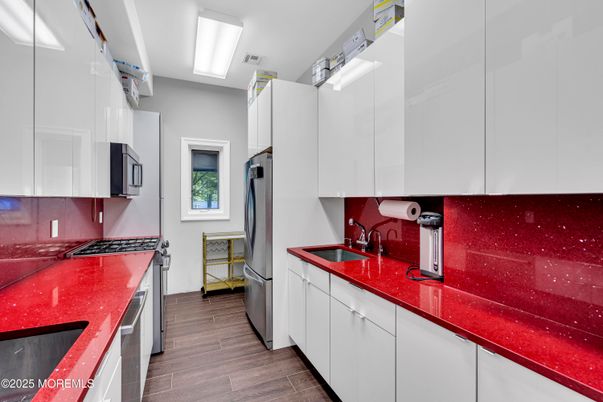 Interior, Kitchen, Wood Texture Flooring