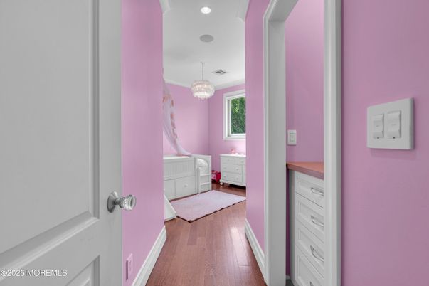 Chandelier, Interior, Recessed Lighting, Wood Texture Flooring