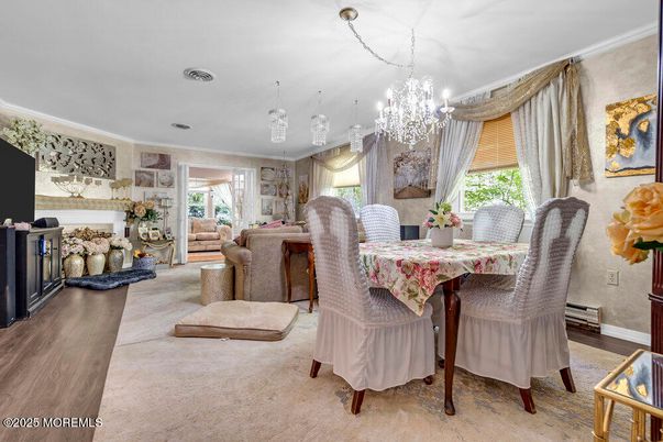 Chandelier, Dining room, Interior, Living room, Wood Texture Flooring