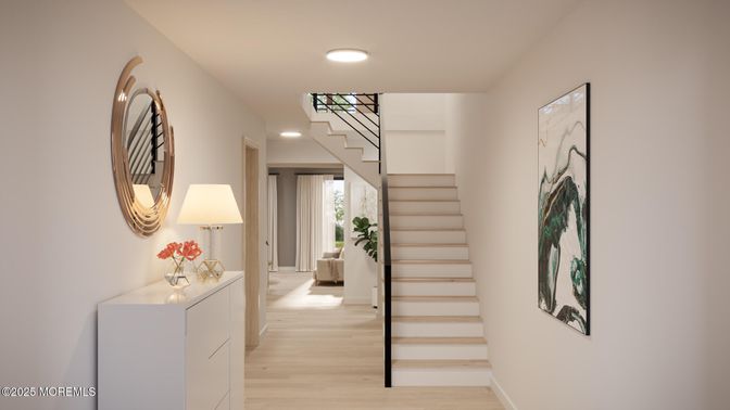 Interior, Recessed Lighting, Wood Texture Flooring