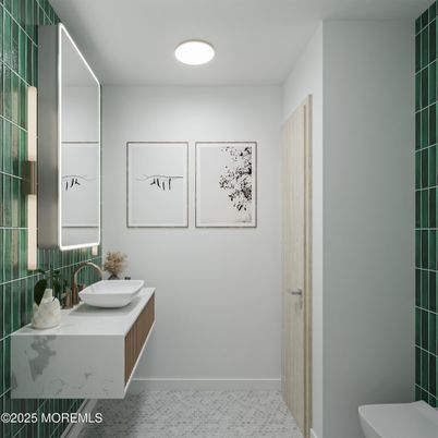 Bathroom, Interior, Recessed Lighting
