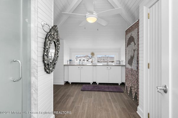 Bathroom, Interior, Wood Texture Flooring