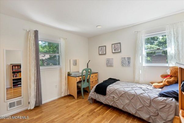 Bedroom, Home Office, Interior, Recessed Lighting, Wood Texture Flooring