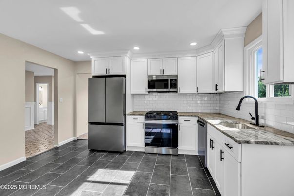 Interior, Kitchen, Recessed Lighting, Stainless Steel Appliances