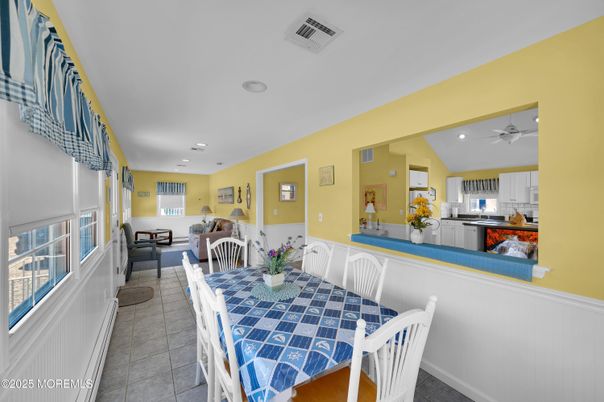 Dining room, Interior, Kitchen, Living room, Recessed Lighting