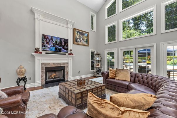 Fireplace, Interior, Living room, Wood Texture Flooring