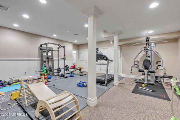 Fitness Equipment, Interior, Recessed Lighting