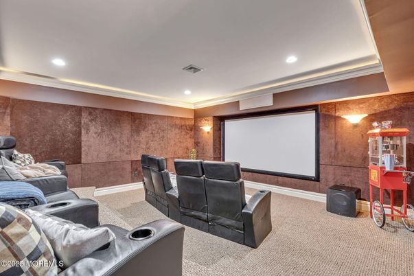 Home Theatre Room, Interior, Projection Screen, Recessed Lighting, Theatre Room