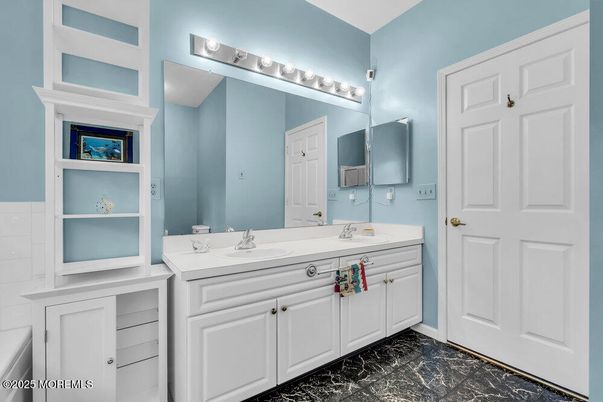 Bathroom, Dual Sink Vanities, Interior, Marble