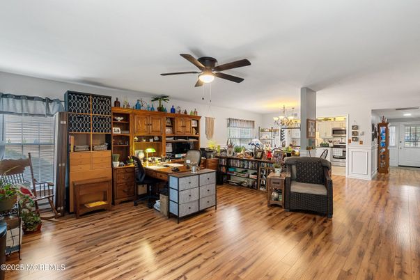 Chandelier, Home Office, Interior, Kitchen, Wood Texture Flooring