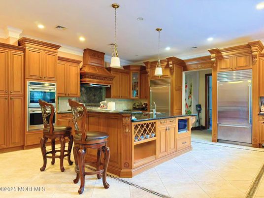 Interior, Kitchen, Pendant Lights, Recessed Lighting, Stainless Steel Appliances