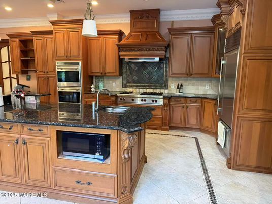 Interior, Kitchen, Pendant Lights, Recessed Lighting, Stainless Steel Appliances