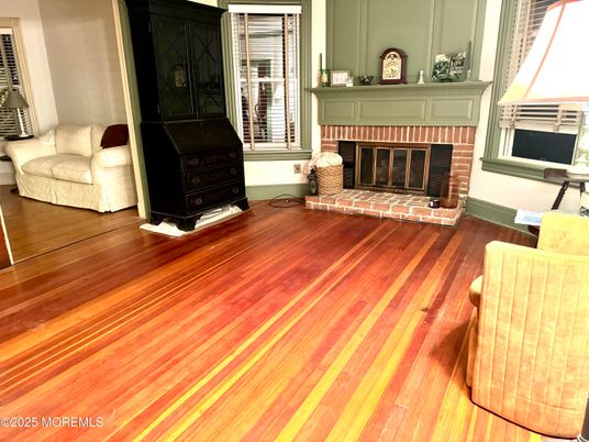 Fireplace, Interior, Wood Texture Flooring