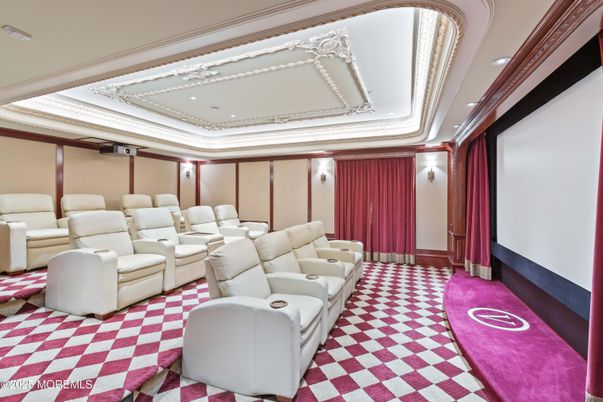 Home Theatre Room, Interior, Projection Screen, Recessed Lighting, Theatre Room