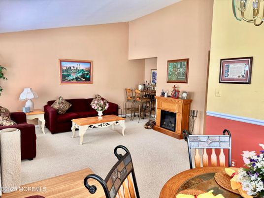 Dining room, Fireplace, Interior, Living room