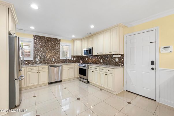 Interior, Kitchen, Recessed Lighting, Stainless Steel Appliances