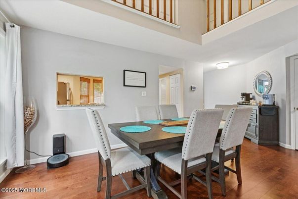 Dining room, Interior, Wood Texture Flooring