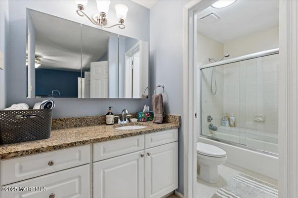 Bathroom, Dual Sink Vanities, Glass Shower, Interior