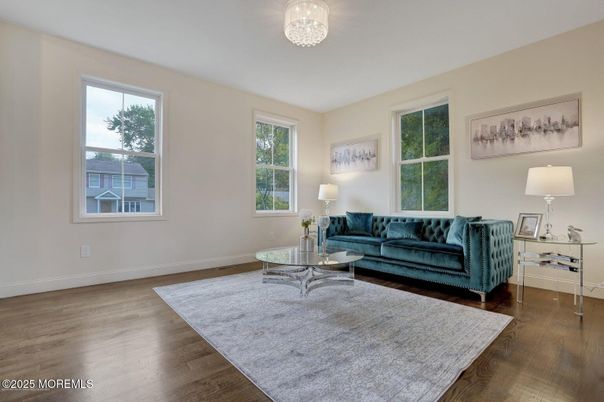 Chandelier, Interior, Living room, Wood Texture Flooring