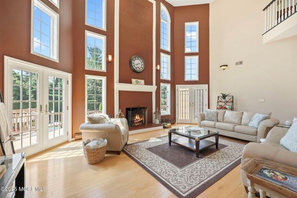 Fireplace, Interior, Living room, Wood Texture Flooring
