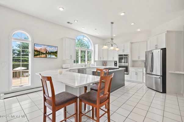 Interior, Kitchen, Pendant Lights, Recessed Lighting, Stainless Steel Appliances