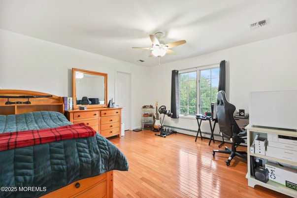 Bedroom, Home Office, Interior, Wood Texture Flooring