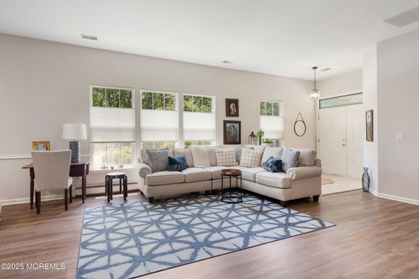 Interior, Living room, Pendant Lights, Wood Texture Flooring