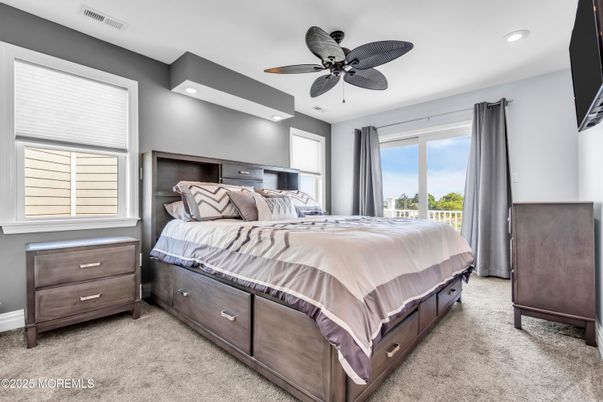 Bedroom, Interior, Recessed Lighting