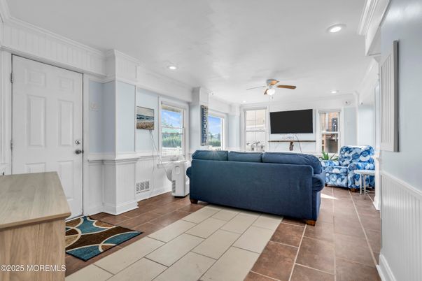 Interior, Living room, Recessed Lighting