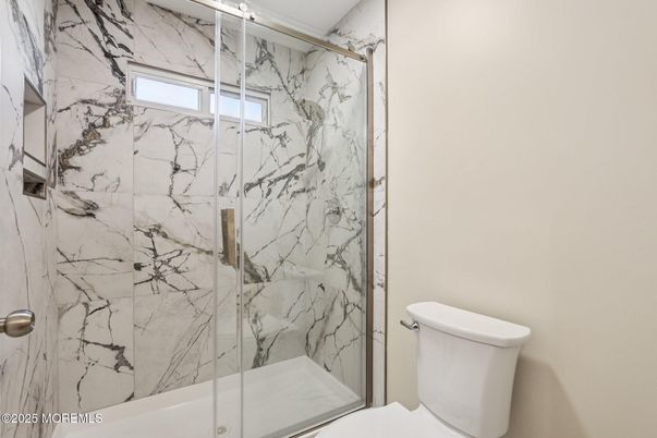 Bathroom, Glass Shower, Interior, Marble Walls