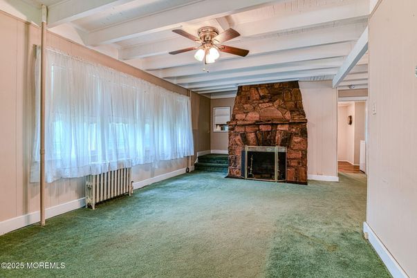 Empty room, Fireplace, Interior, Stone Walls