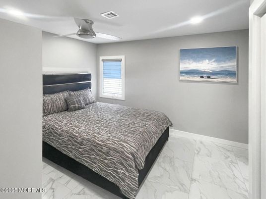 Bedroom, Interior, Marble, Recessed Lighting