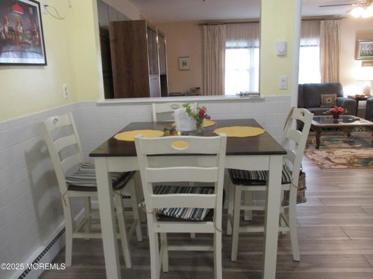 Dining room, Interior, Wood Texture Flooring