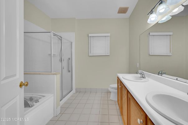 Bathroom, Dual Sink Vanities, Glass Shower, Interior