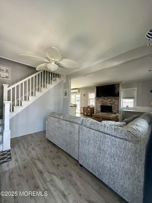 Fireplace, Interior, Living room, Wood Texture Flooring