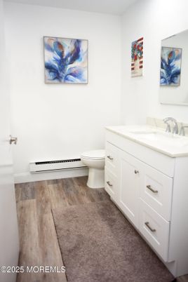 Bathroom, Interior, Wood Texture Flooring