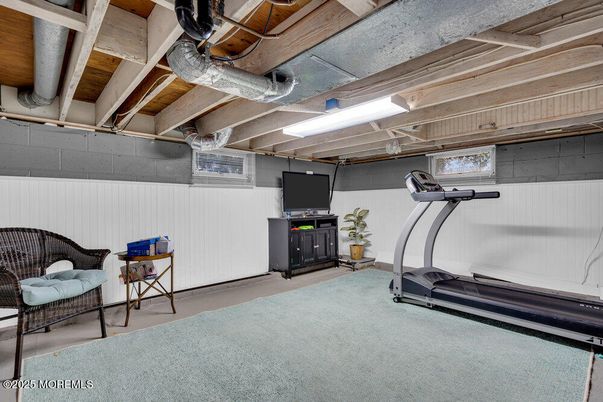 Fitness Equipment, Interior, Wooden Beams, Wooden Ceilings