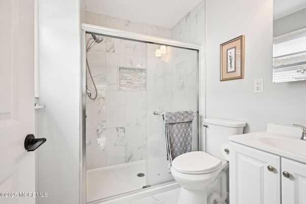 Bathroom, Glass Shower, Interior, Marble, Marble Walls