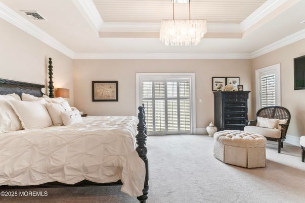 Bedroom, Chandelier, Interior