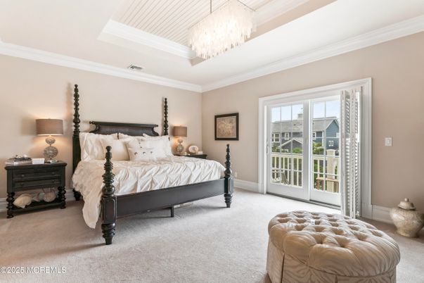 Bedroom, Chandelier, Interior