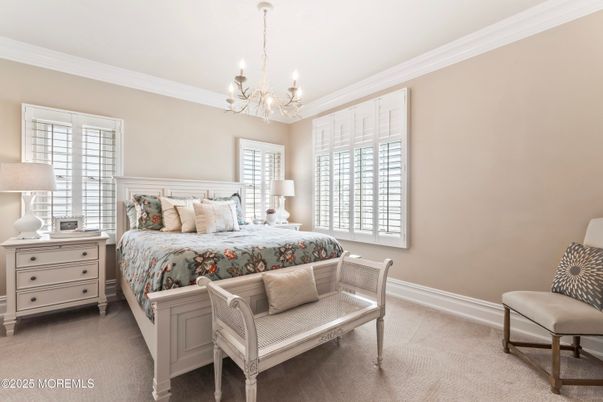 Bedroom, Chandelier, Interior