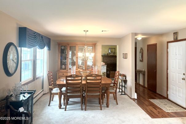 Dining room, Interior, Wood Texture Flooring