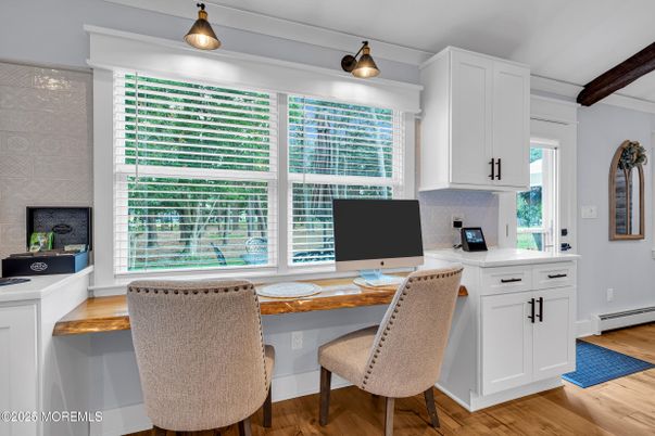 Home Office, Interior, Wooden Beams, Wood Texture Flooring